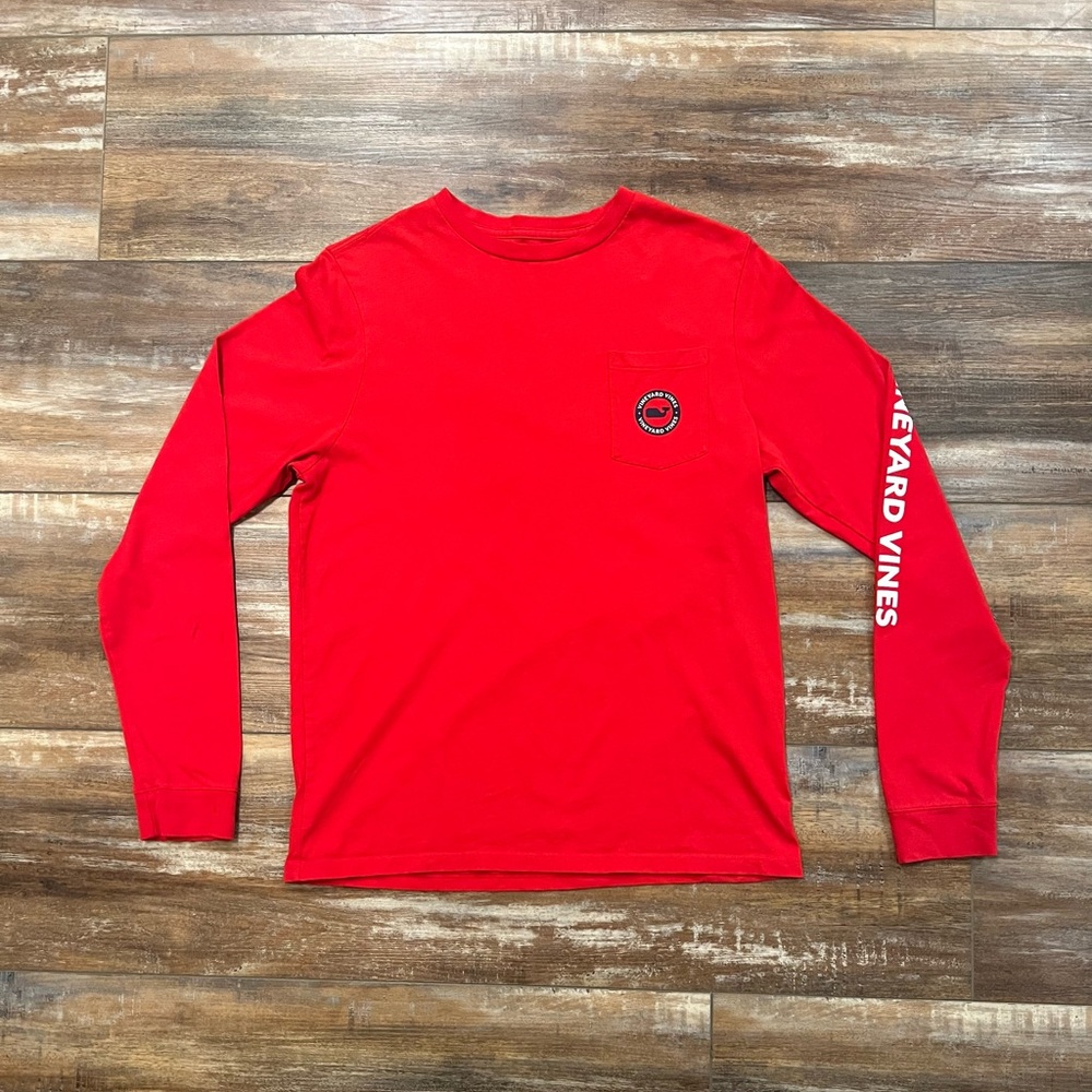 Vineyard Vines Boys’ Long Sleeve Tshirt Red XL (18)